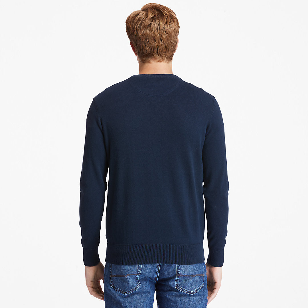 Williams River Organic Cotton Sweater for Men in Navy Timberland US