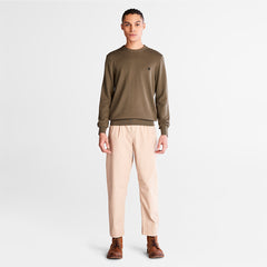 Williams River Organic Cotton Sweater for Men in Dark Green Timberland Discount