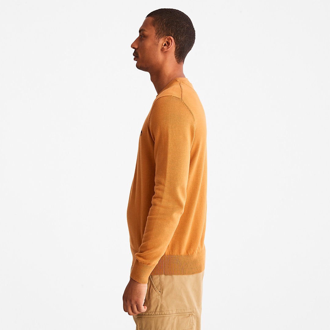 Williams River Organic Cotton Sweater for Men in Yellow Timberland For Sale