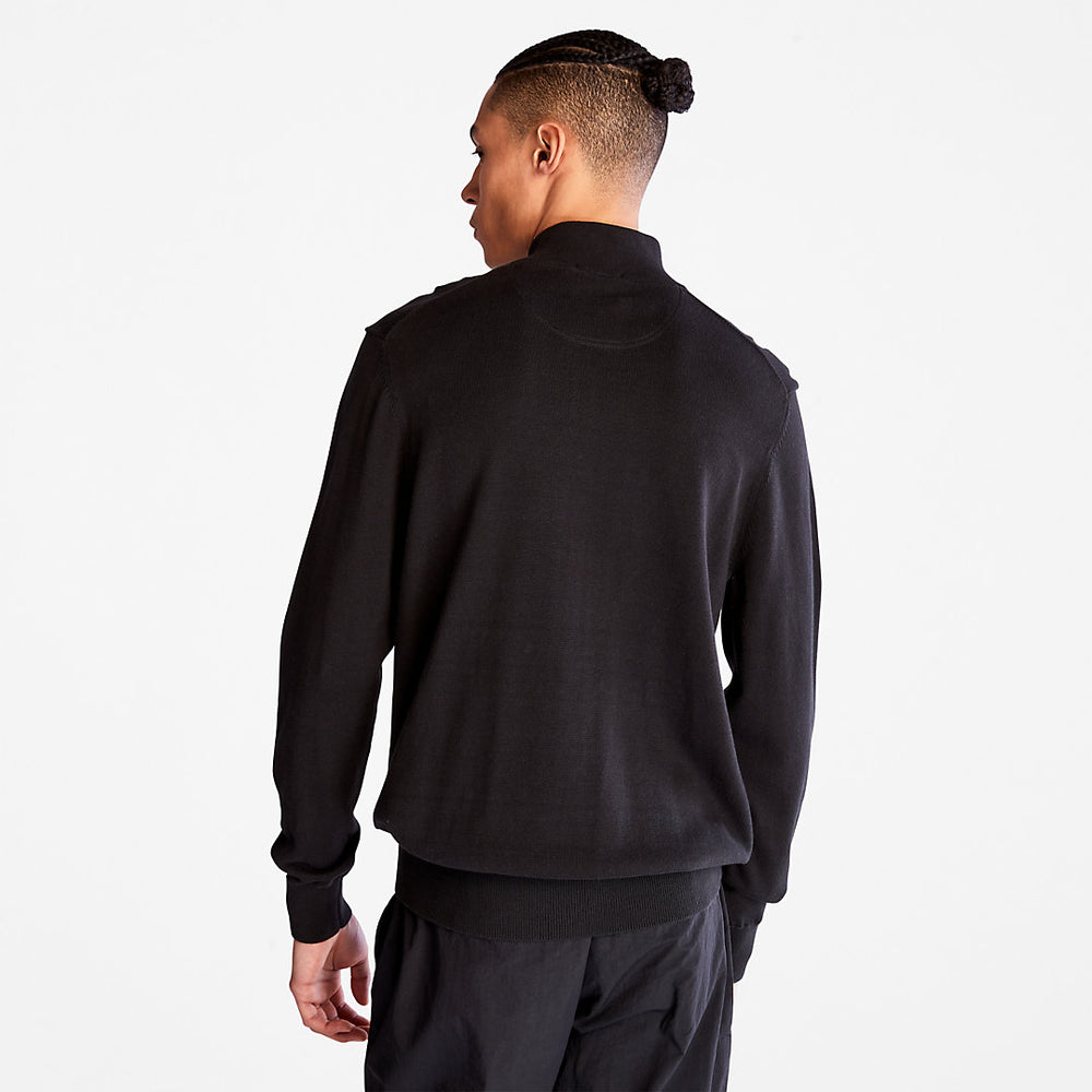Williams River Zip-neck Sweater for Men in Black Timberland Outlet