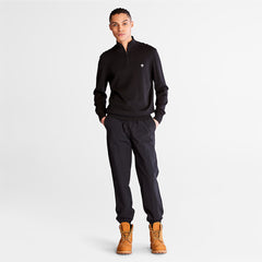 Williams River Zip-neck Sweater for Men in Black Timberland Outlet