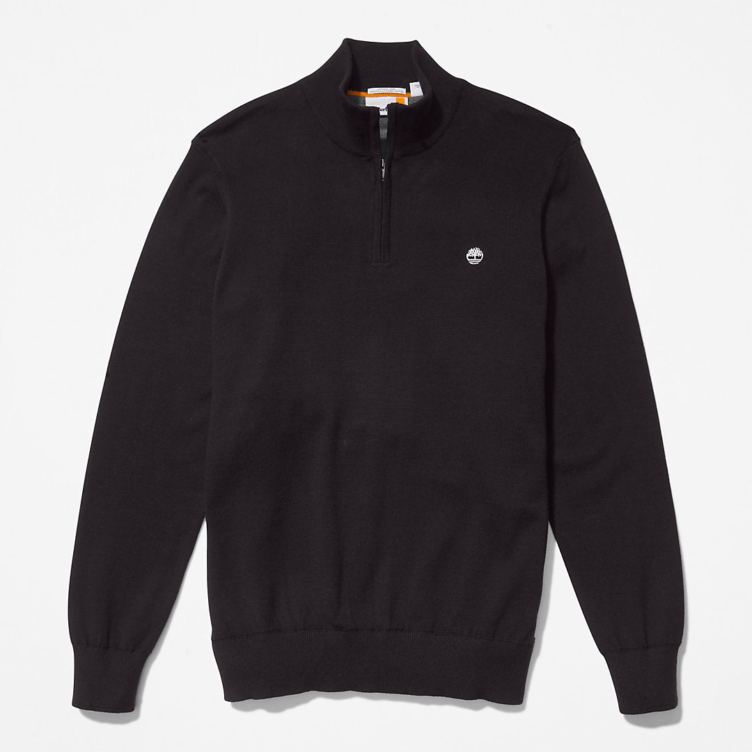 Williams River Zip-neck Sweater for Men in Black Timberland Outlet
