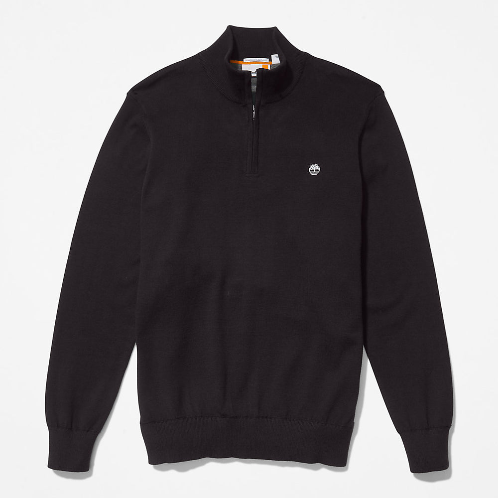 Williams River Zip-neck Sweater for Men in Black Timberland Outlet
