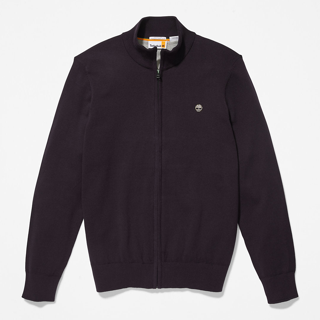 Williams River Full-Zip Sweater for Men in Black Timberland On Sale