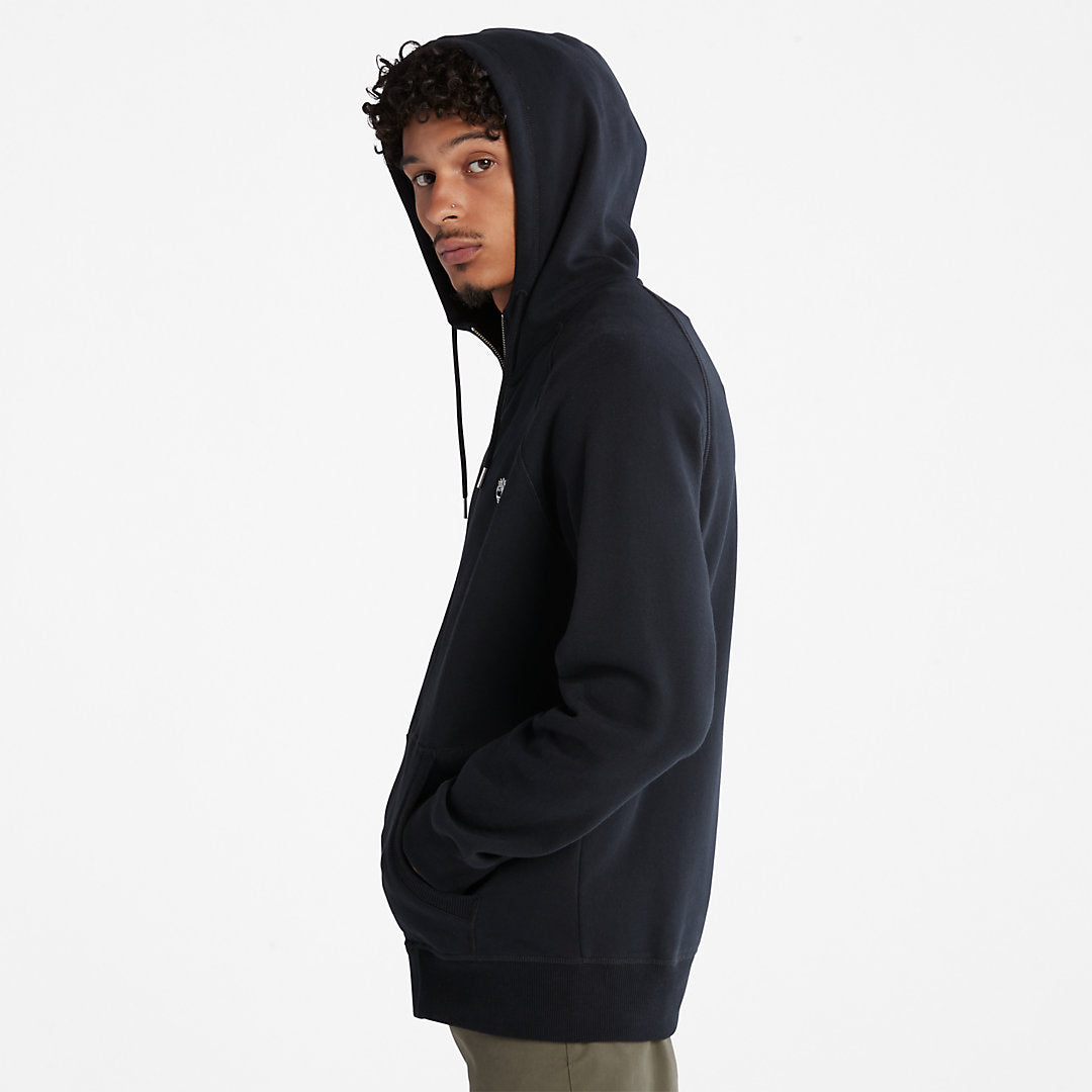 Exeter River Zip Hoodie for Men in Black Timberland Discount