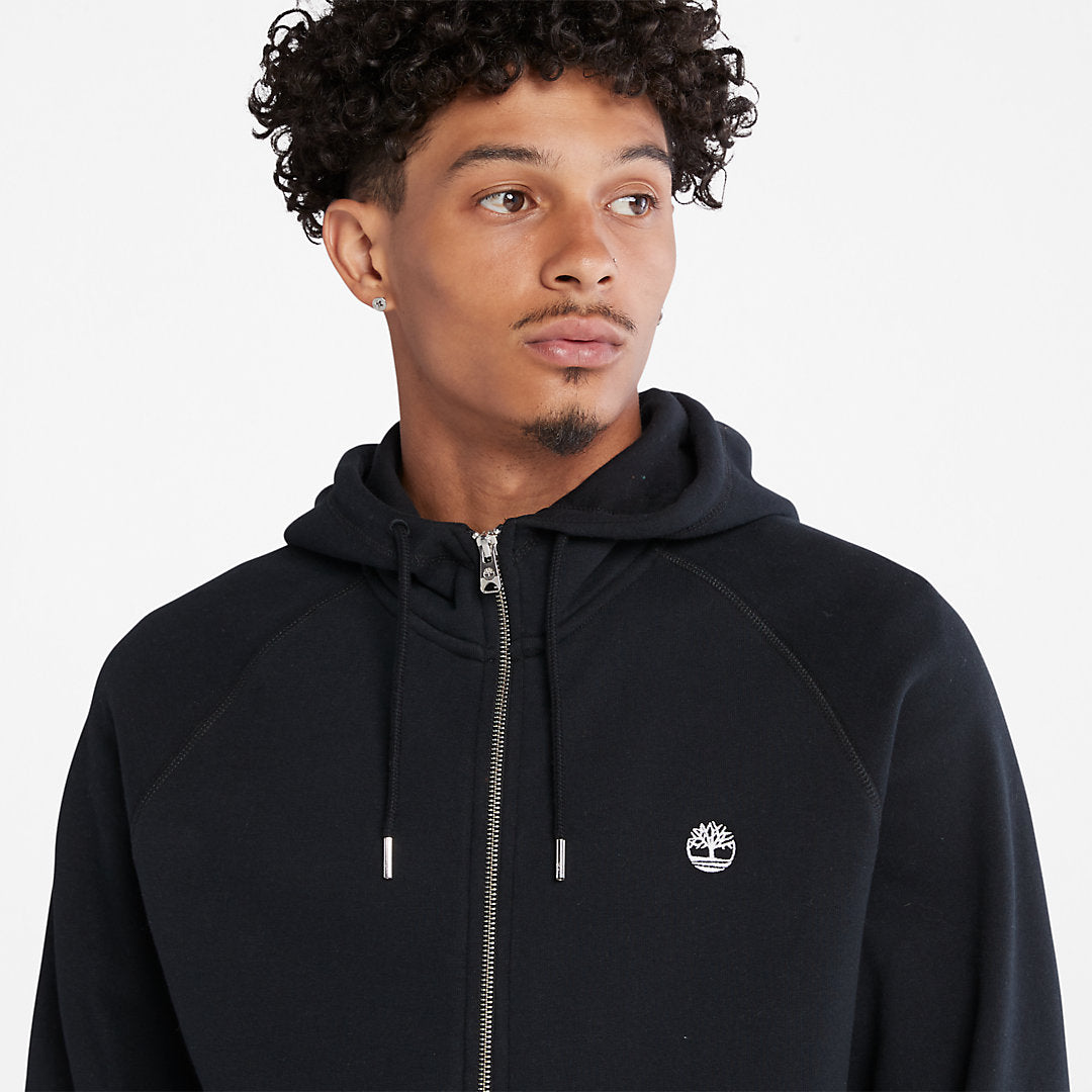 Exeter River Zip Hoodie for Men in Black Timberland Discount