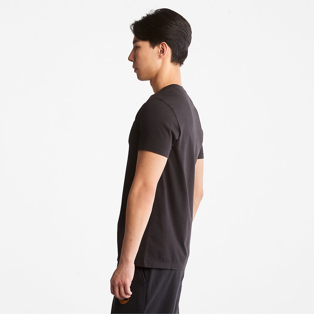 Dunstan River Crew Tee for Men in Black Timberland Discount