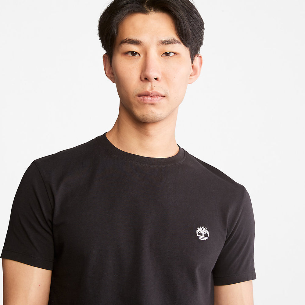 Dunstan River Crew Tee for Men in Black Timberland Discount