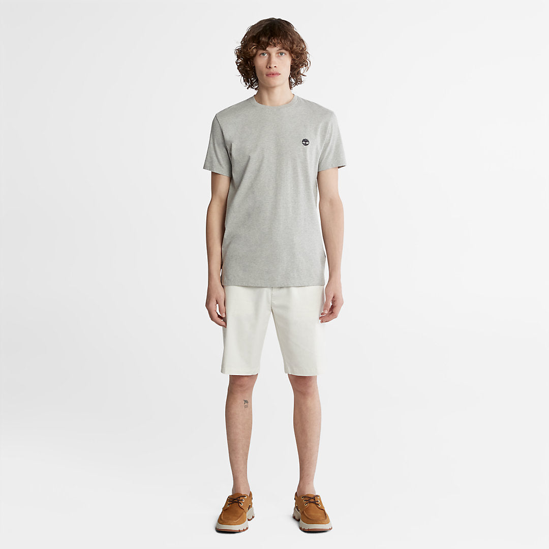 Dunstan River Crew Tee for Men in Grey Timberland Discount