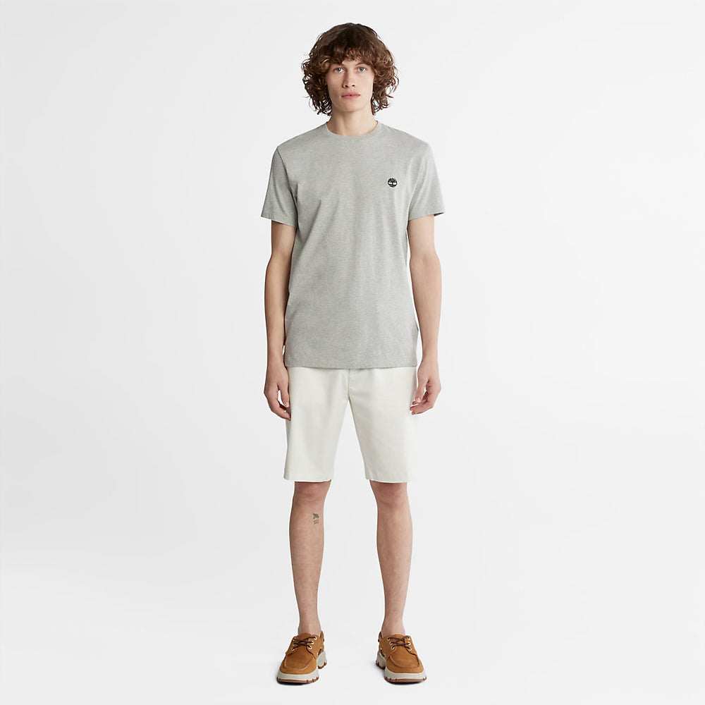 Dunstan River Crew Tee for Men in Grey Timberland Discount