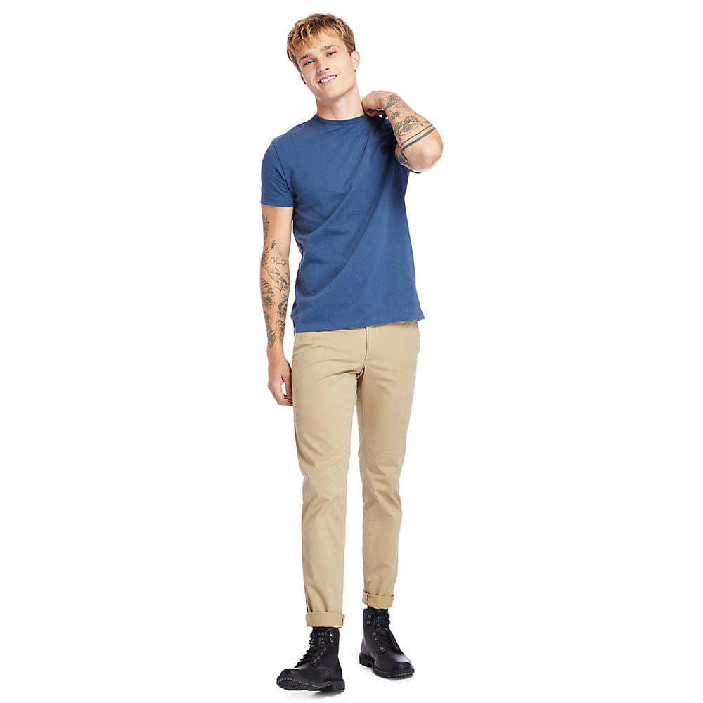 Dunstan River Crew Tee for Men in Navy Timberland Online
