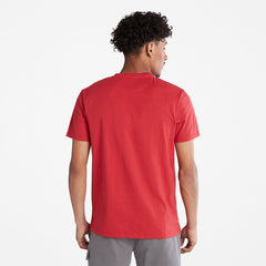 Dunstan River Crew T-Shirt for Men in Red Timberland Discount