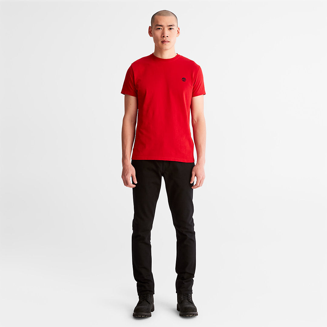 Dunstan River Crew Tee for Men in Red Timberland Sale