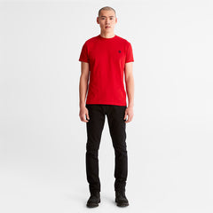 Dunstan River Crew Tee for Men in Red Timberland Sale