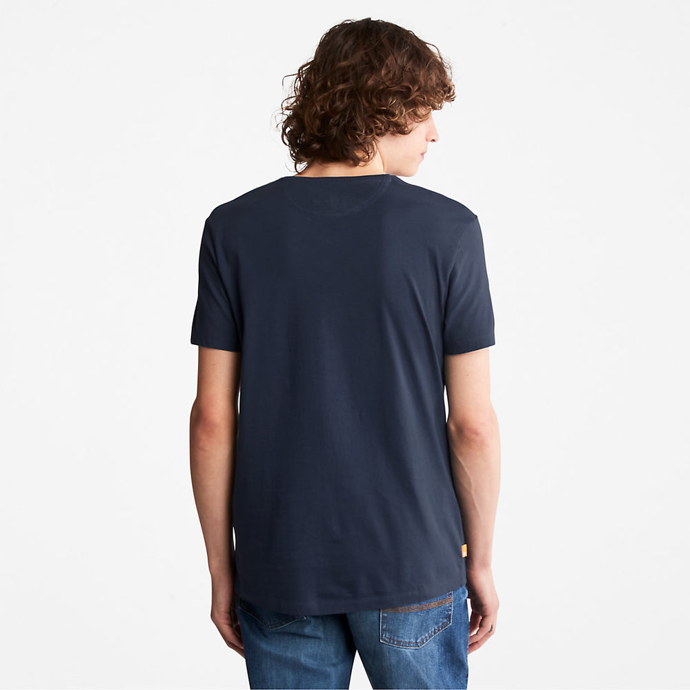 Dunstan River V-Neck T-Shirt for Men in Navy Timberland Outlet