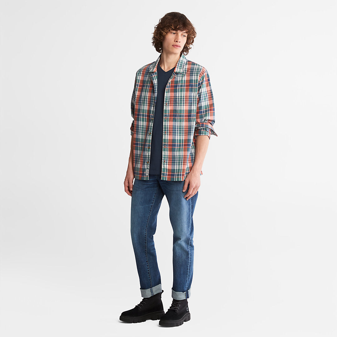 Dunstan River V-Neck T-Shirt for Men in Navy Timberland Outlet