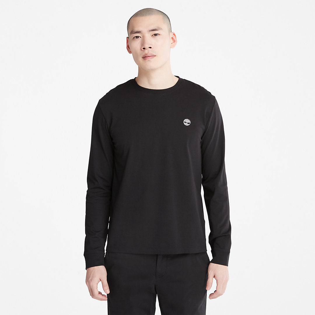 Dunstan River LS T-Shirt for Men in Black Timberland Sale
