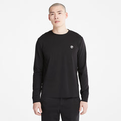 Dunstan River LS T-Shirt for Men in Black Timberland Sale
