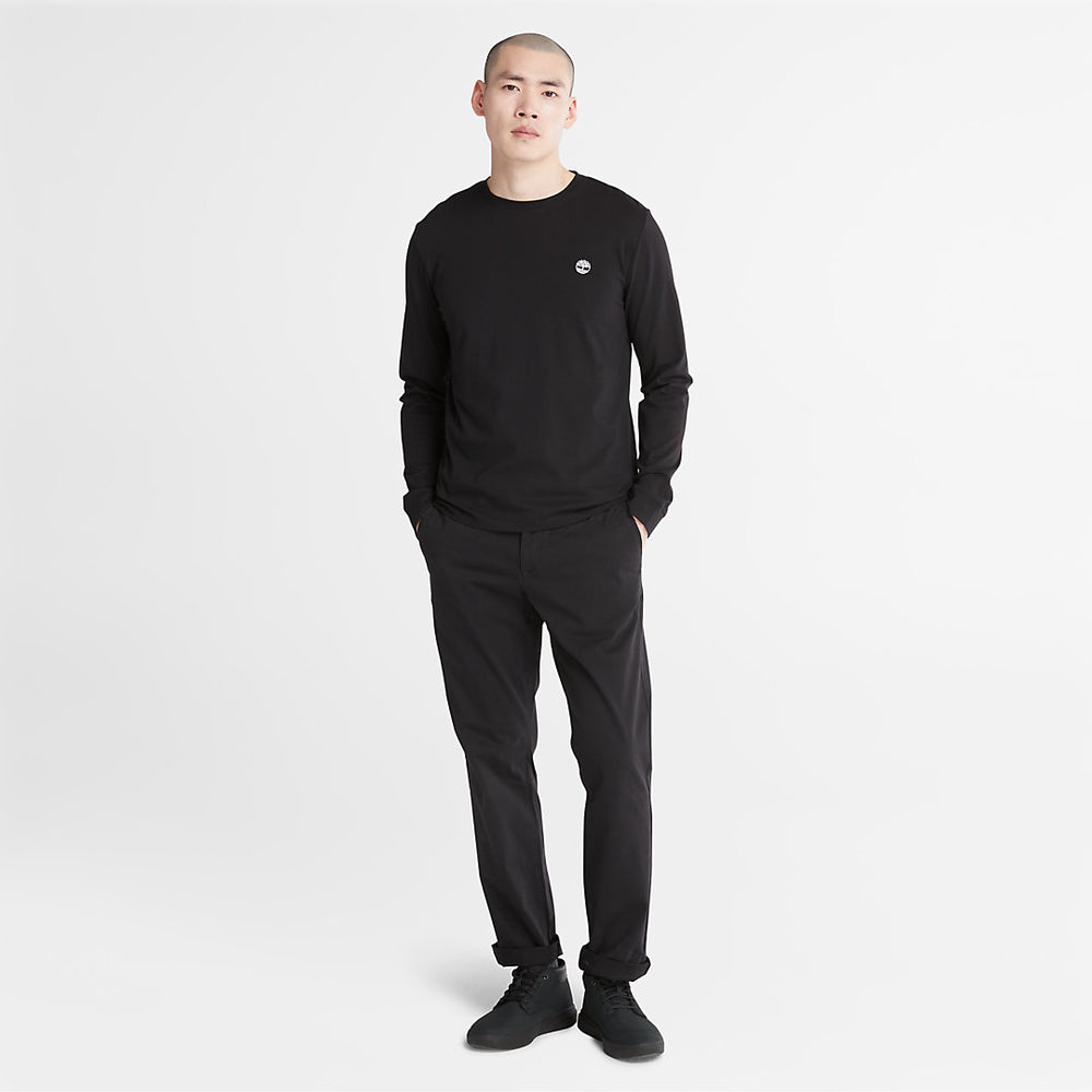 Dunstan River LS T-Shirt for Men in Black Timberland Sale