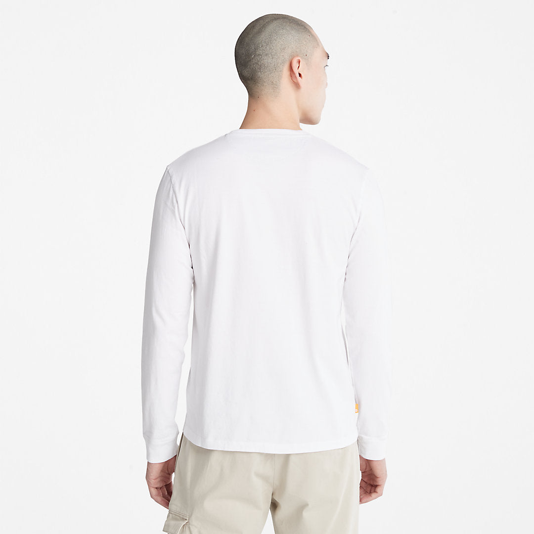 Dunstan River LS T-Shirt for Men in White Timberland On Sale