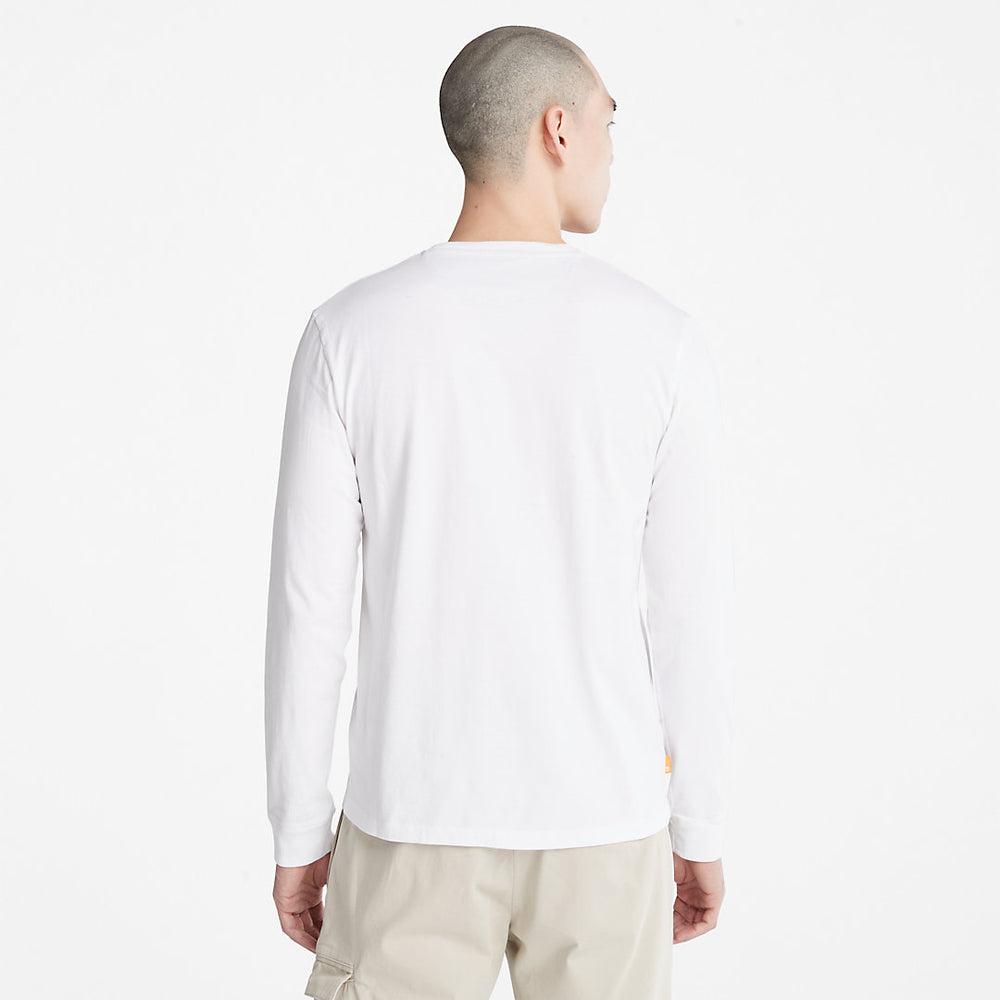 Dunstan River LS T-Shirt for Men in White Timberland On Sale