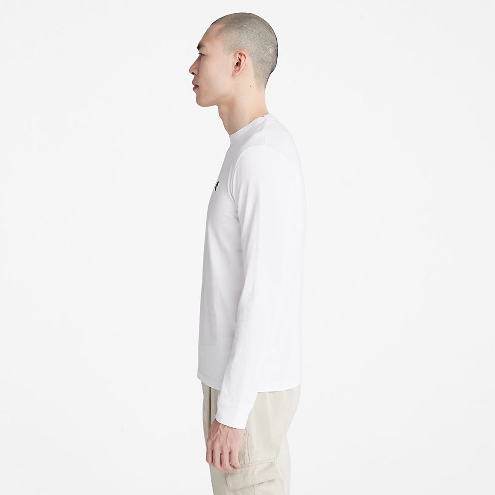 Dunstan River LS T-Shirt for Men in White Timberland On Sale