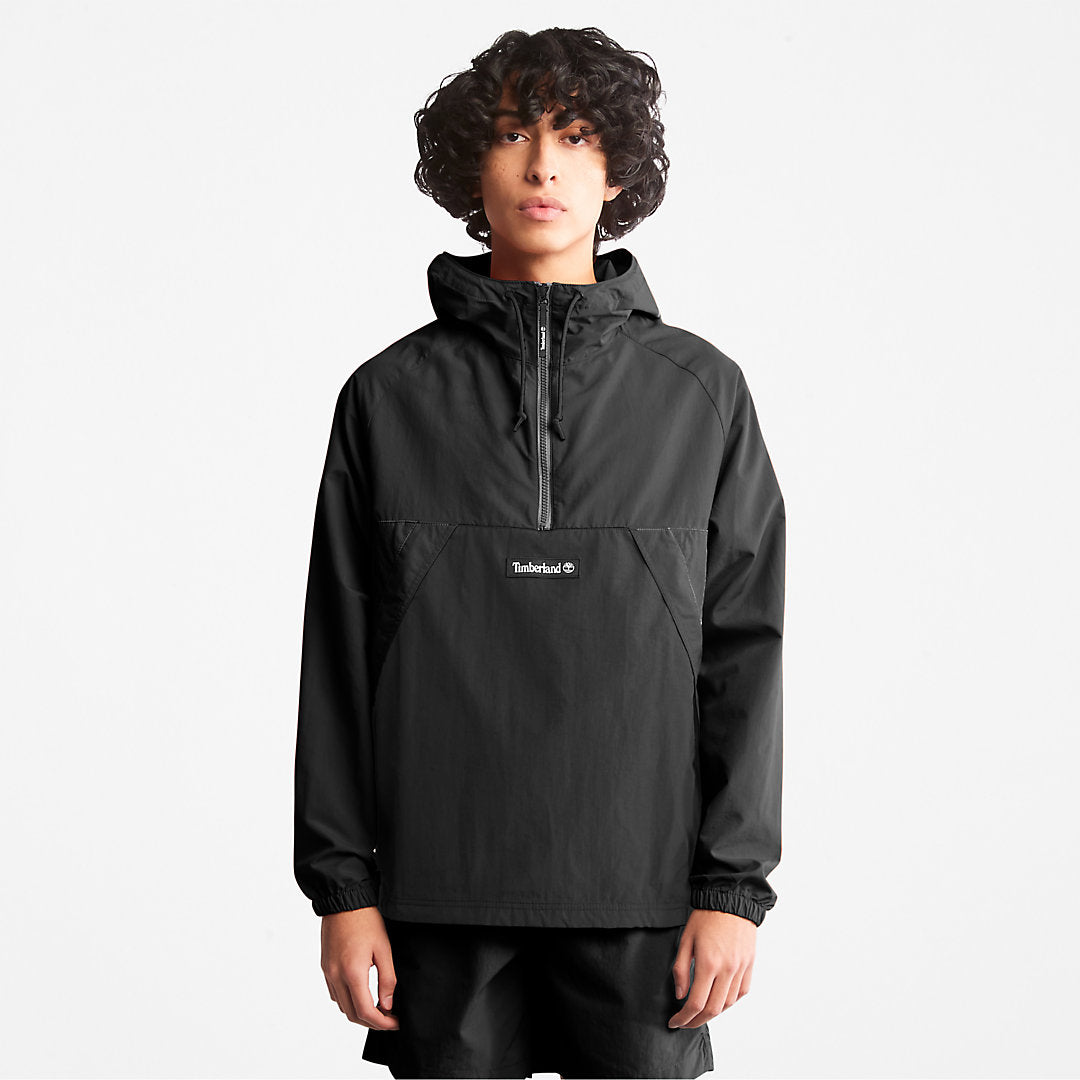 DWR Zip-Neck Windbreaker for Men in Black Timberland For Sale