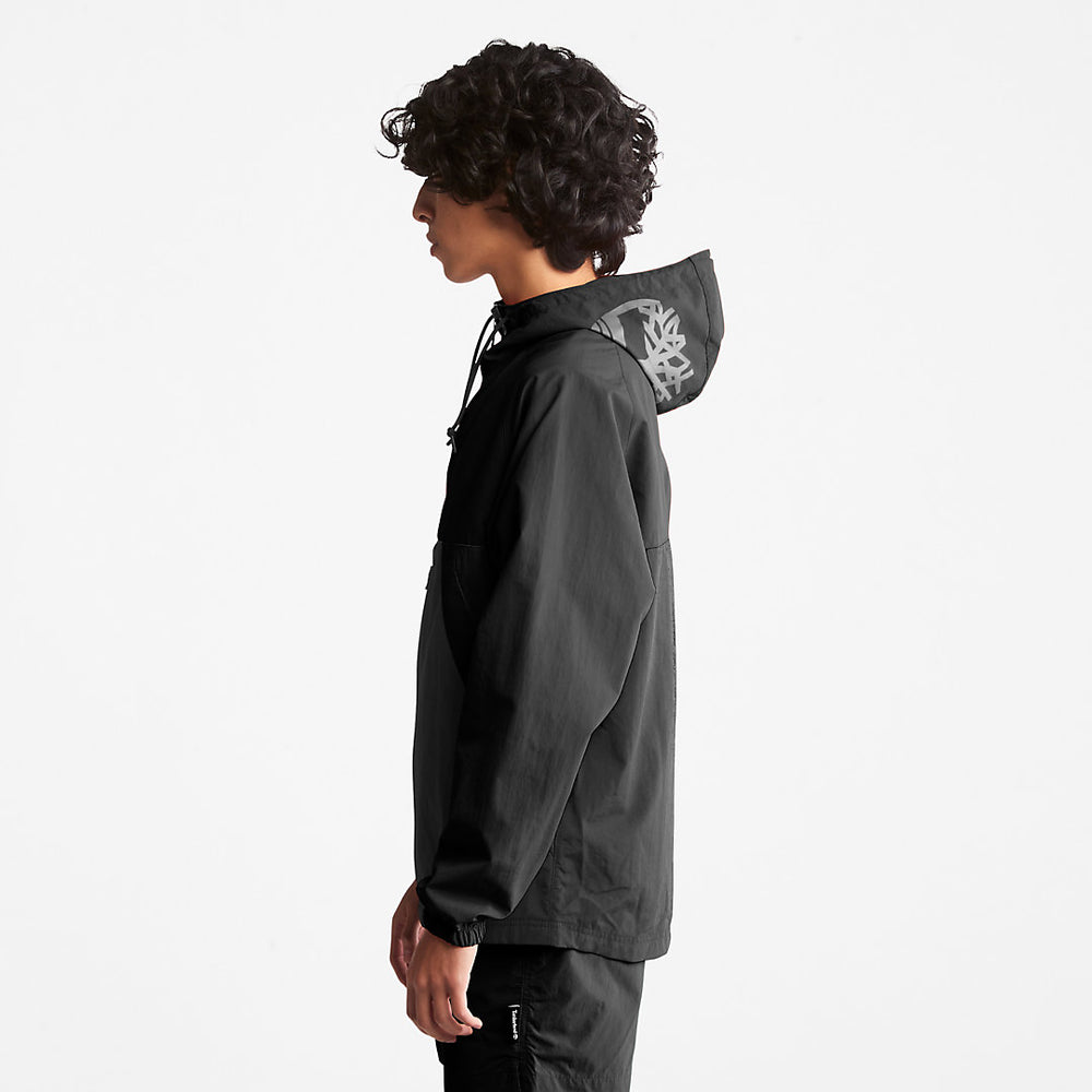 DWR Zip-Neck Windbreaker for Men in Black Timberland For Sale