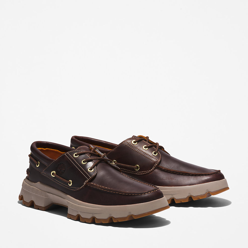 GreenStride™ TBL® Originals EK+ Moc-toe Boat Shoe for Men in Burgundy Timberland On Sale