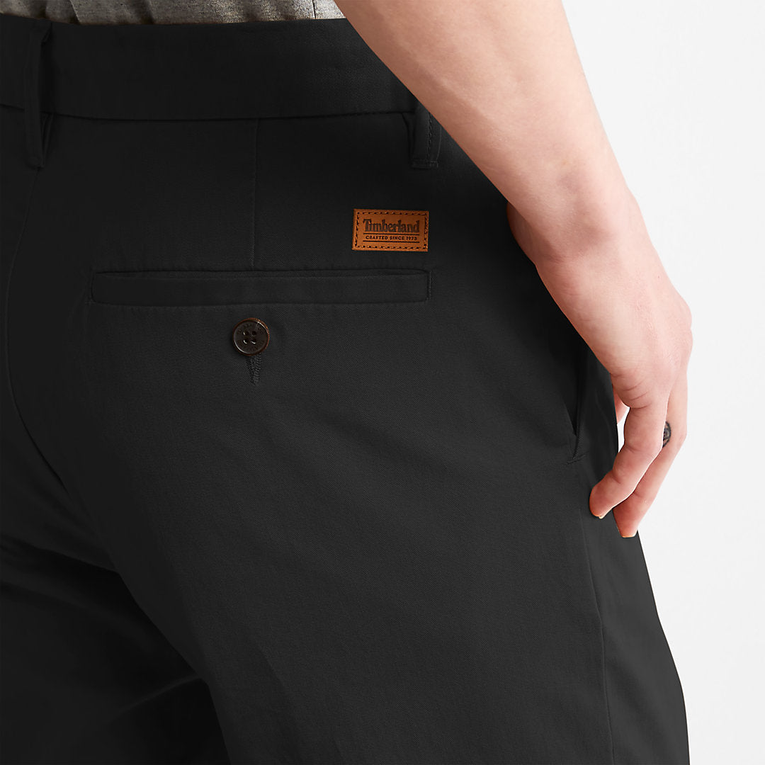 Squam Lake Twill Chino Pants for Men in Black Timberland On Sale