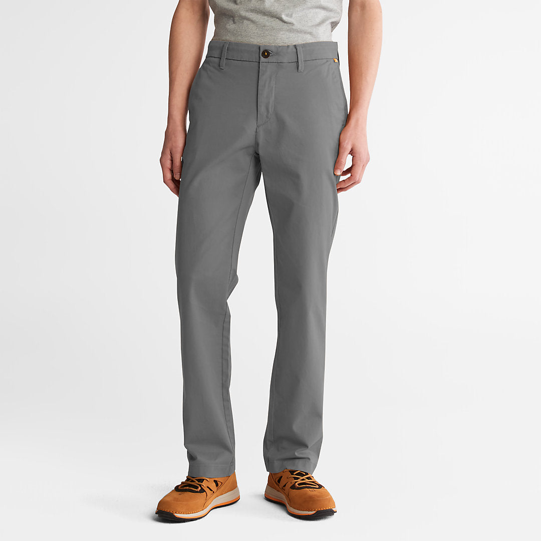 Squam Lake Stretch Chinos for Men in Grey Timberland Sale
