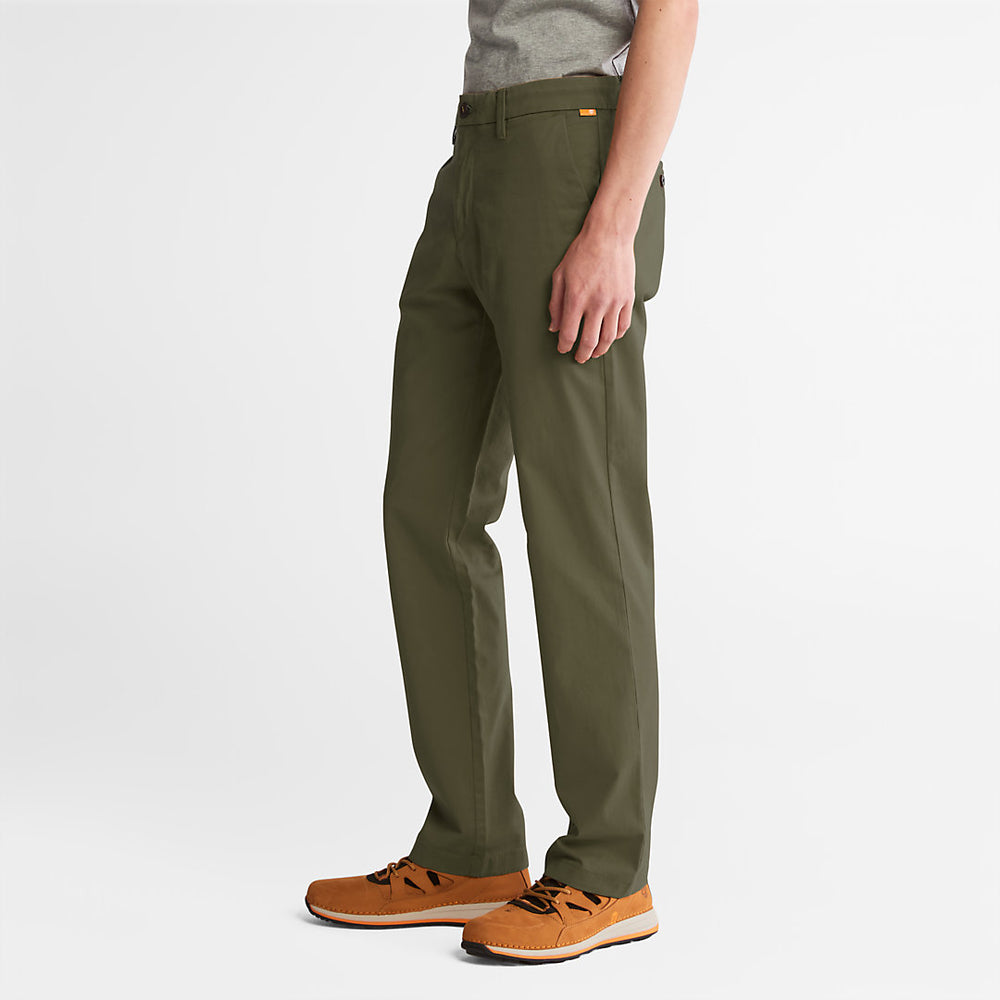 Squam Lake Twill Chino Pants for Men in Green Timberland For Sale