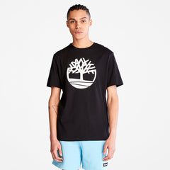 Kennebec River Tree Logo T-shirt for Men in Black Timberland Sale