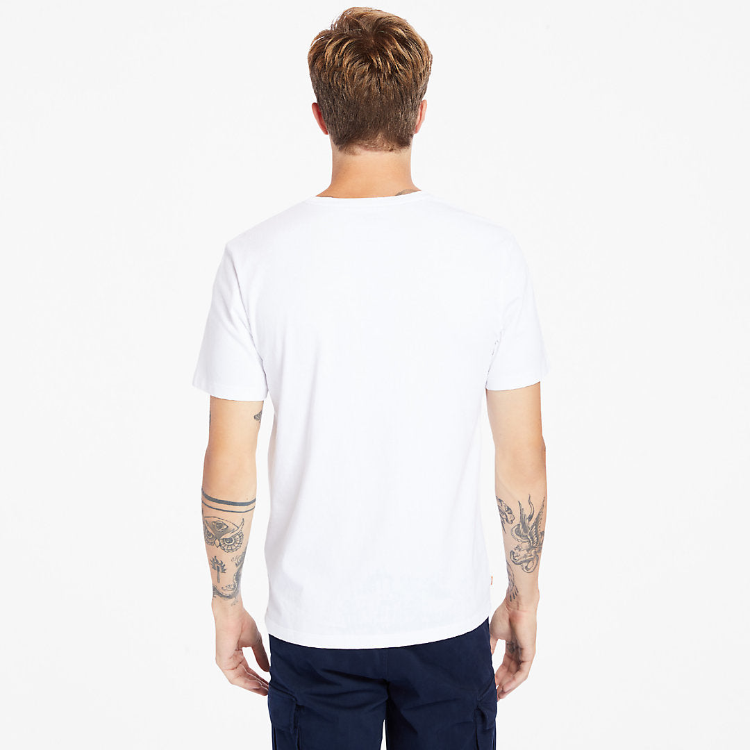 Kennebec River Tree Logo T-shirt for Men in White Timberland US