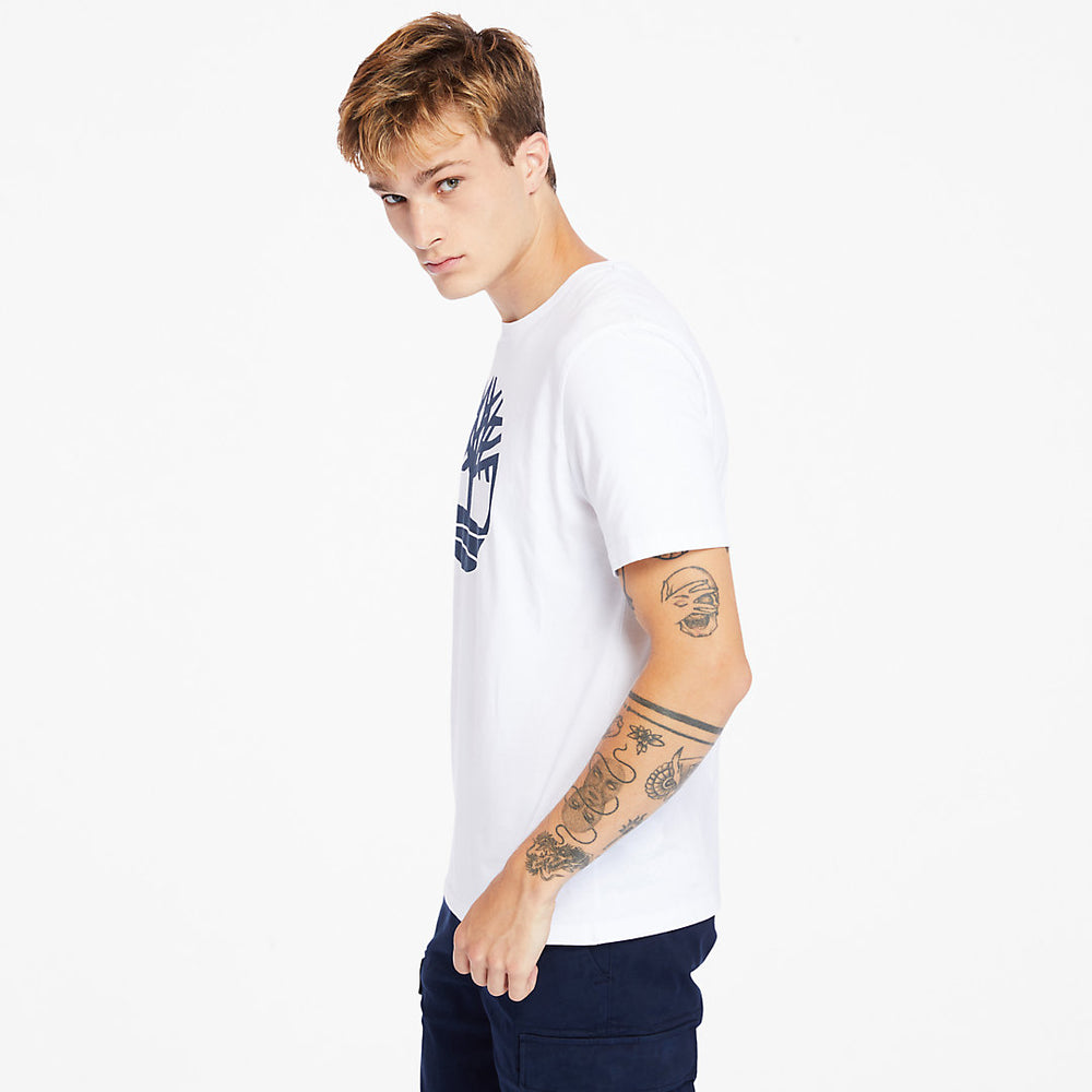 Kennebec River Tree Logo T-shirt for Men in White Timberland US