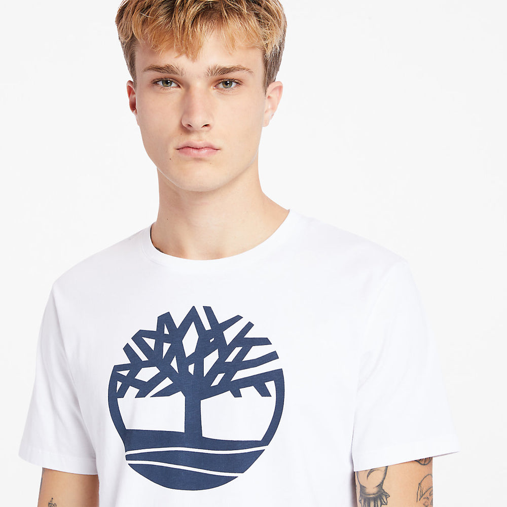 Kennebec River Tree Logo T-shirt for Men in White Timberland US