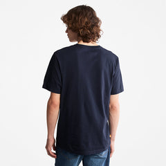 Kennebec River Tree Logo T-shirt for Men in Navy Timberland For Sale