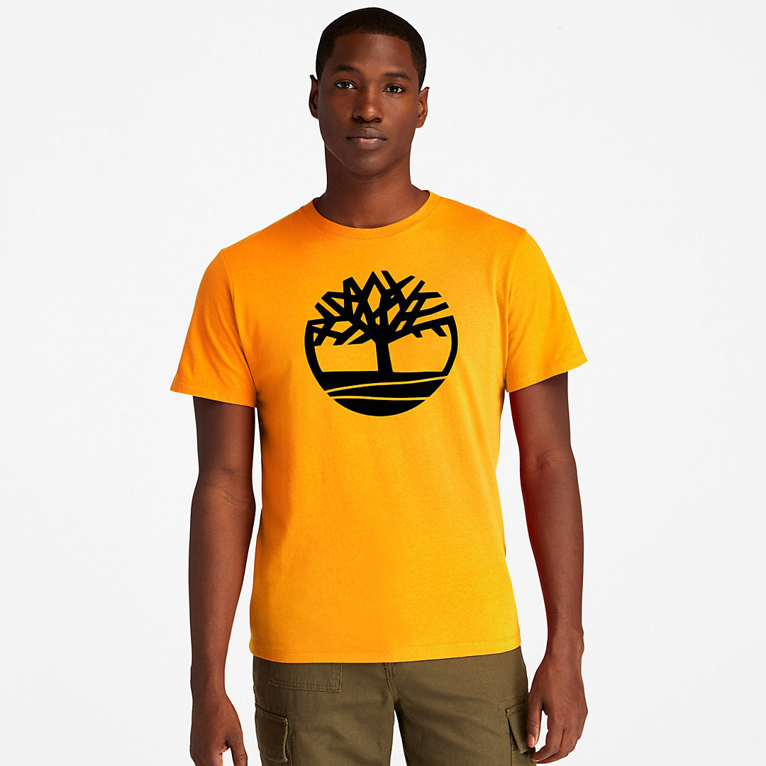 Kennebec River Tree Logo T-shirt for Men in Orange Timberland Sale