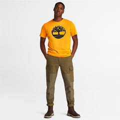 Kennebec River Tree Logo T-shirt for Men in Orange Timberland Sale