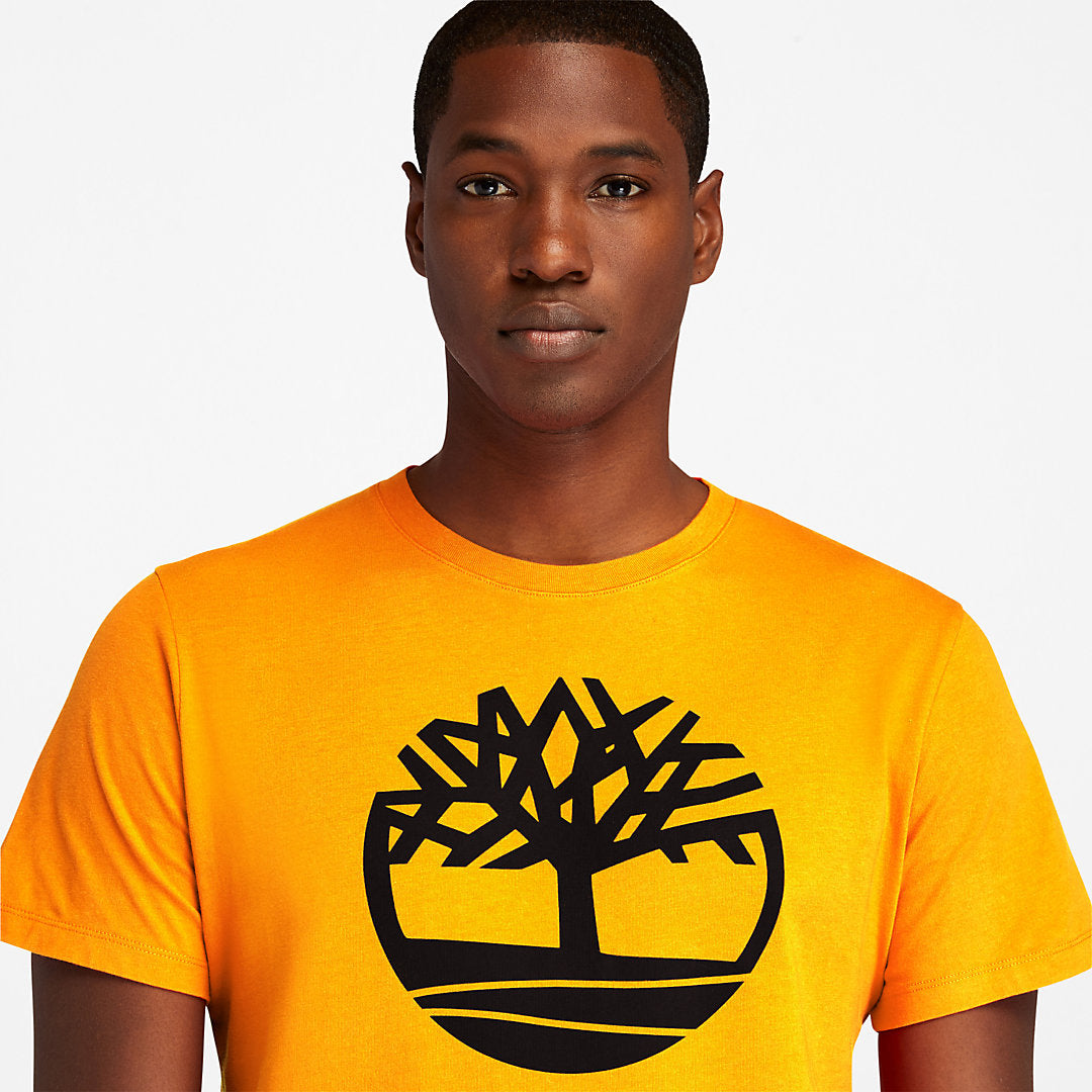 Kennebec River Tree Logo T-shirt for Men in Orange Timberland Sale