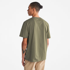Kennebec River Tree Logo T-shirt for Men in Dark Green Timberland Discount