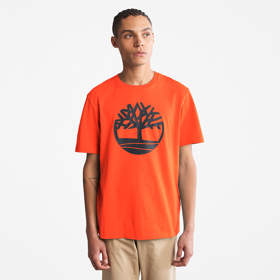 Kennebec River Tree-Logo T-Shirt for Men in Green Timberland For Sale