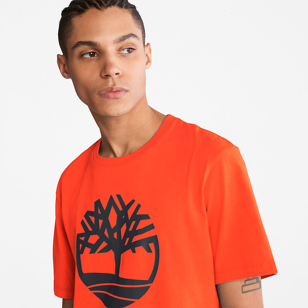 Kennebec River Tree-Logo T-Shirt for Men in Green Timberland For Sale