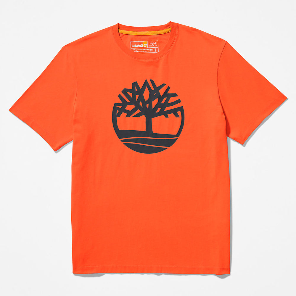 Kennebec River Tree-Logo T-Shirt for Men in Green Timberland For Sale