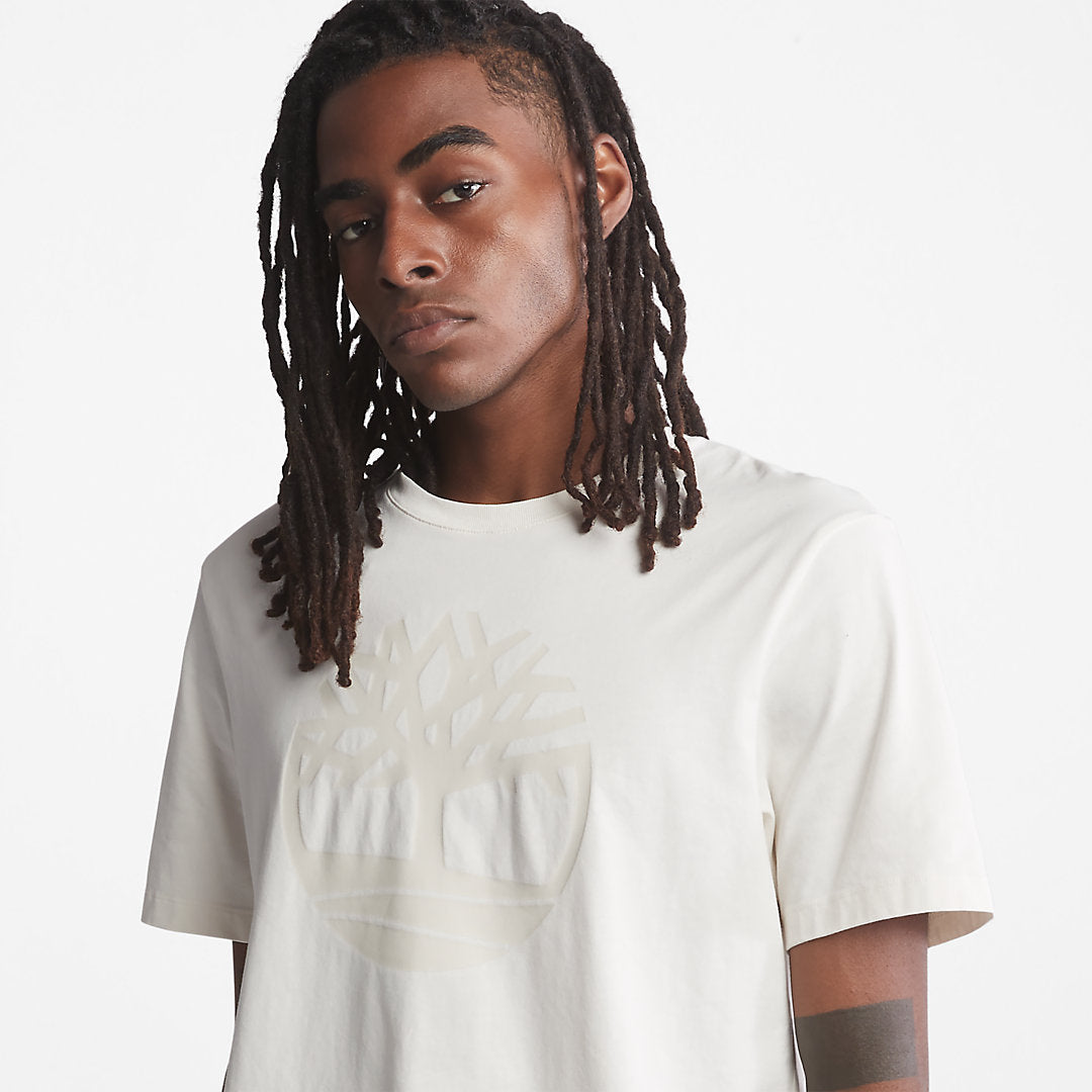Kennebec River Tree-Logo T-Shirt for Men in White Timberland Outlet