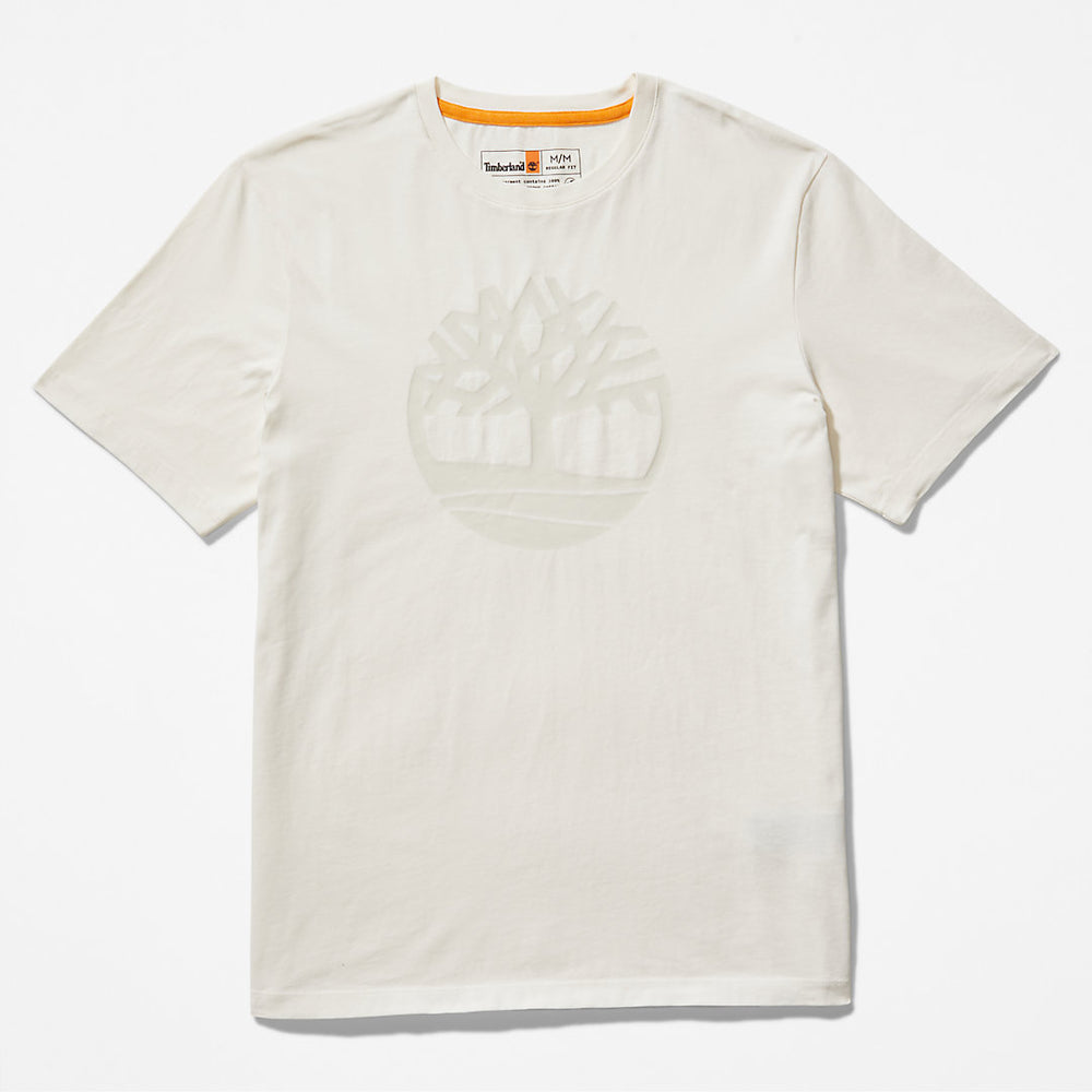 Kennebec River Tree-Logo T-Shirt for Men in White Timberland Outlet
