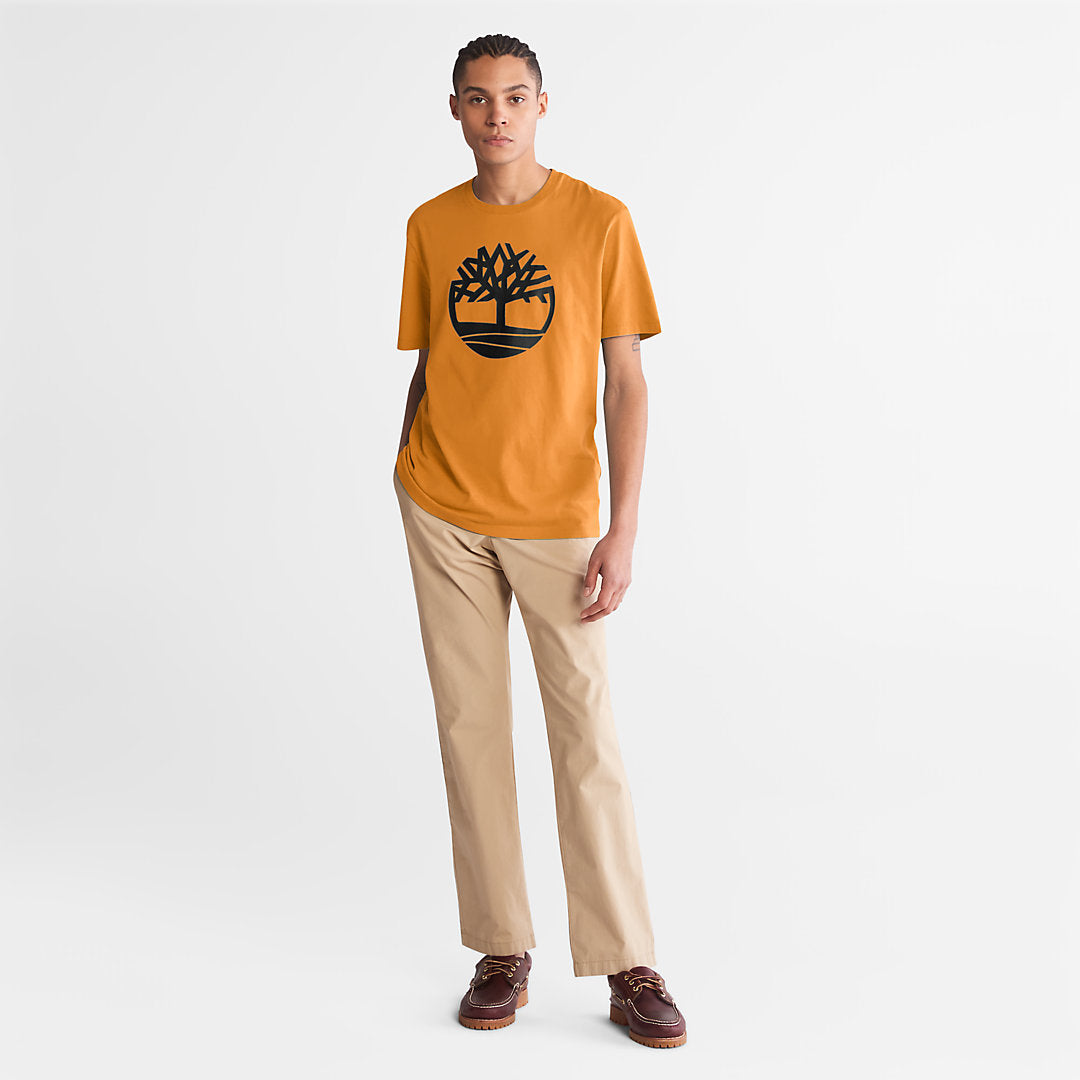 Kennebec River Tree Logo T-shirt for Men in Yellow Timberland US