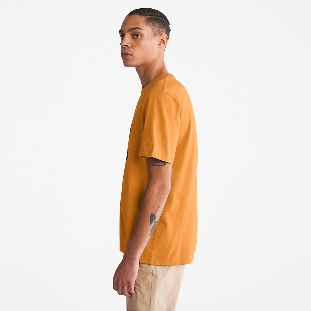 Kennebec River Tree Logo T-shirt for Men in Yellow Timberland US