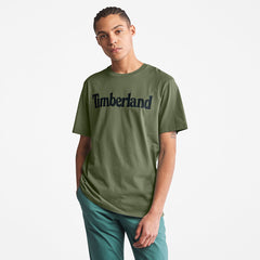 Kennebec River Logo T-Shirt for Men in Dark Green Timberland For Sale