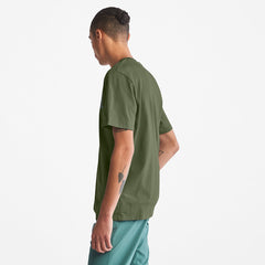 Kennebec River Logo T-Shirt for Men in Dark Green Timberland For Sale